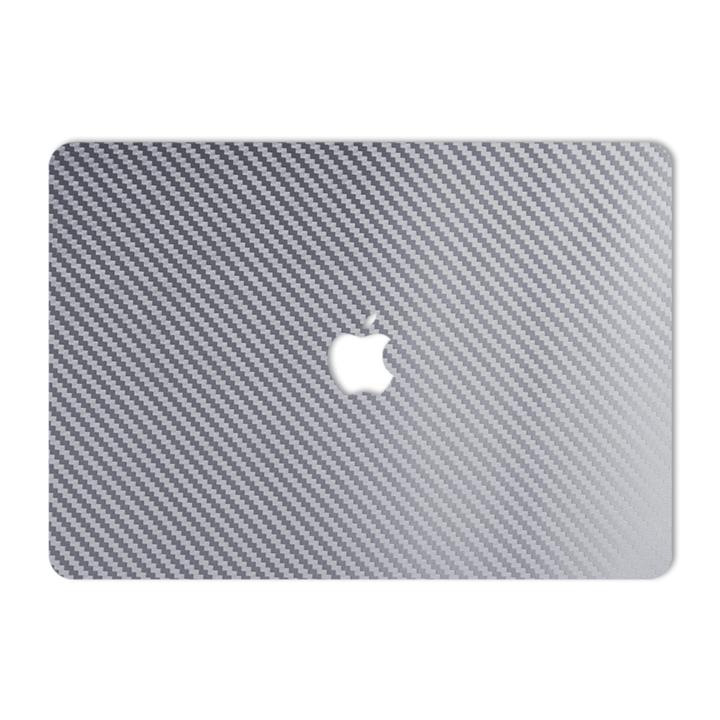 برچسب پوششی ماهوت مدل Silver Carbon مناسب برای لپ تاپ Macbook 12inch Retina MAHOOT Black Silver Cover Sticker for Apple MacBook 12inch Retina